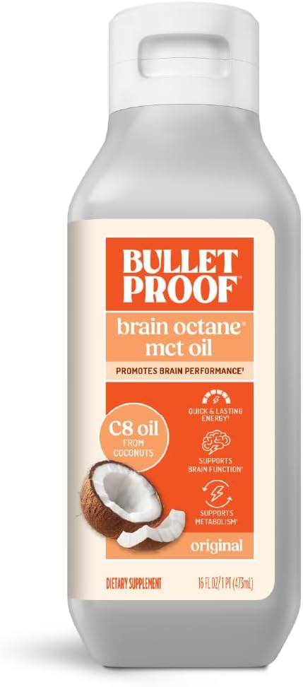 Bulletproof Brain Octane C8 MCT Oil, Amazon product image